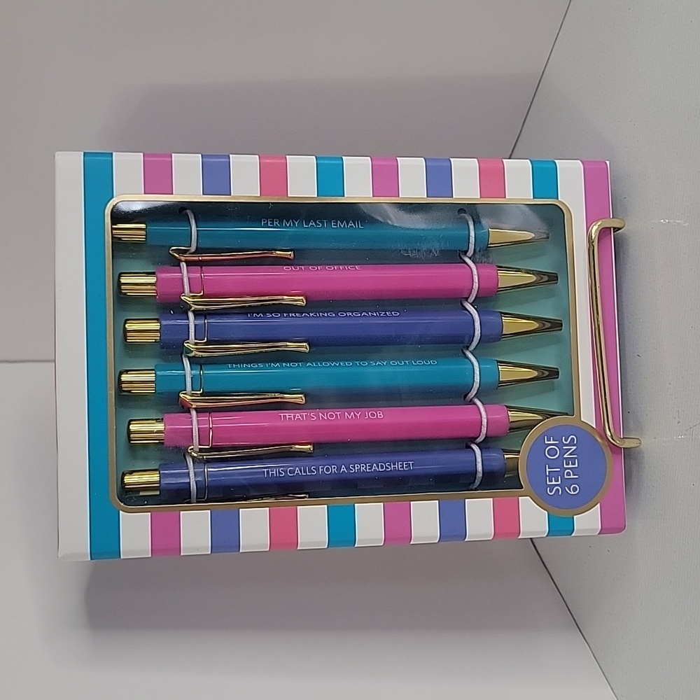 James Burke Collection Pens, Pack of 6 - NIB